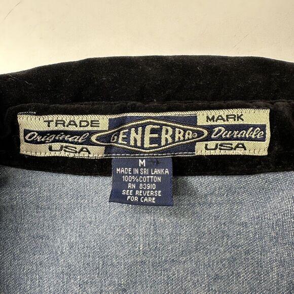 Vintage Hand Painted‎ Denim Vest Womens Size M Forest Stars Generra Art To Wear - Picture 4 of 16